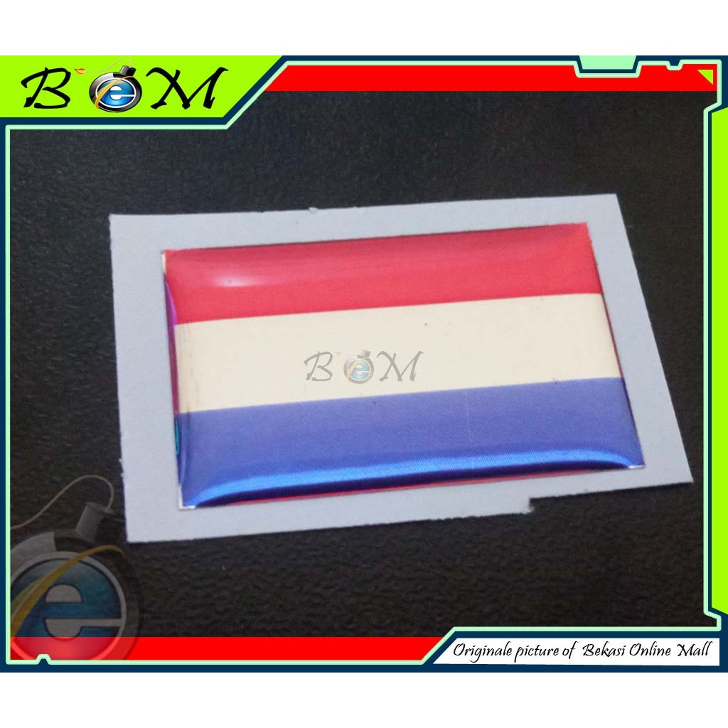 

Sticker stiker Timbul bendera belanda netherland 3x2 cm