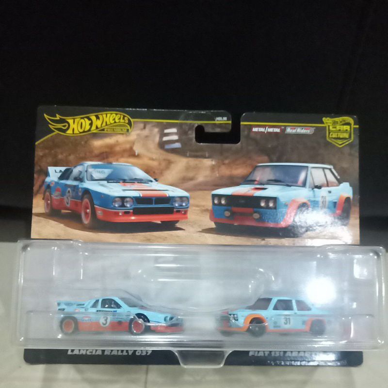 lancia rally 037 vs fiat 131 abarth hotwheels premium car culture