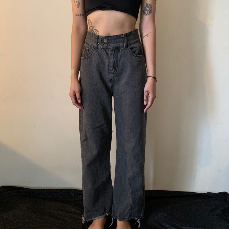 High Waist Boyfriend Jeans (Reworked)