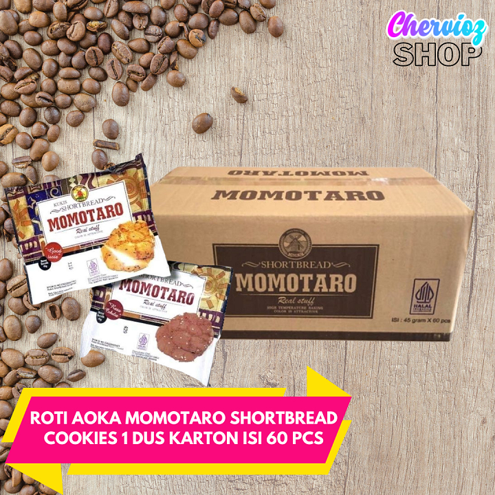 

Roti Aoka Momotaro Shortbread Cookies 1 Karton/Dus isi 60 pcs