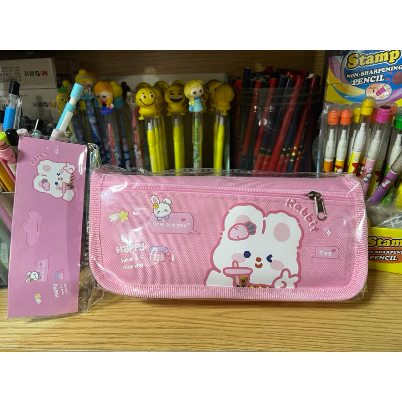 

Tempat Pensil / Dusgrib Kayagi Cute Karakter Anak Bahan Kain Kanvas