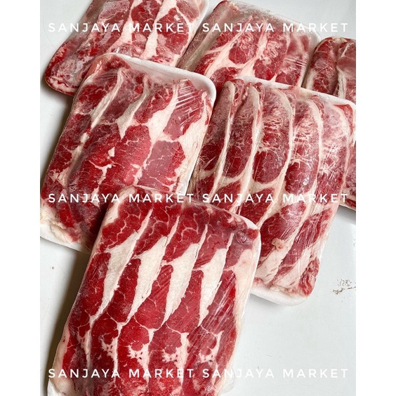 

Ready Now Daging beef US Slice Yoshinoya BeefYakiniku Shabu Beef 5gr