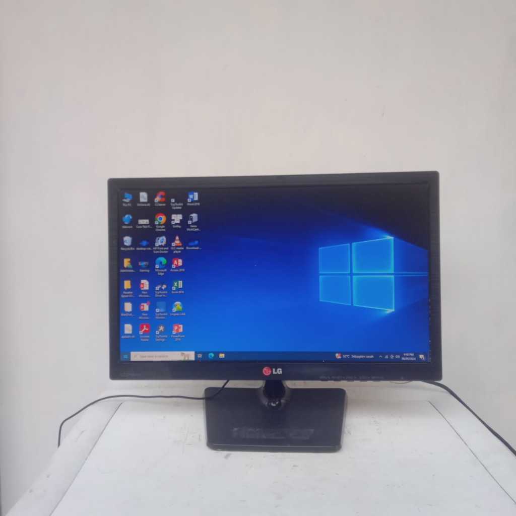 led monitor lg flatron 19en33sa 19inch layar jernih