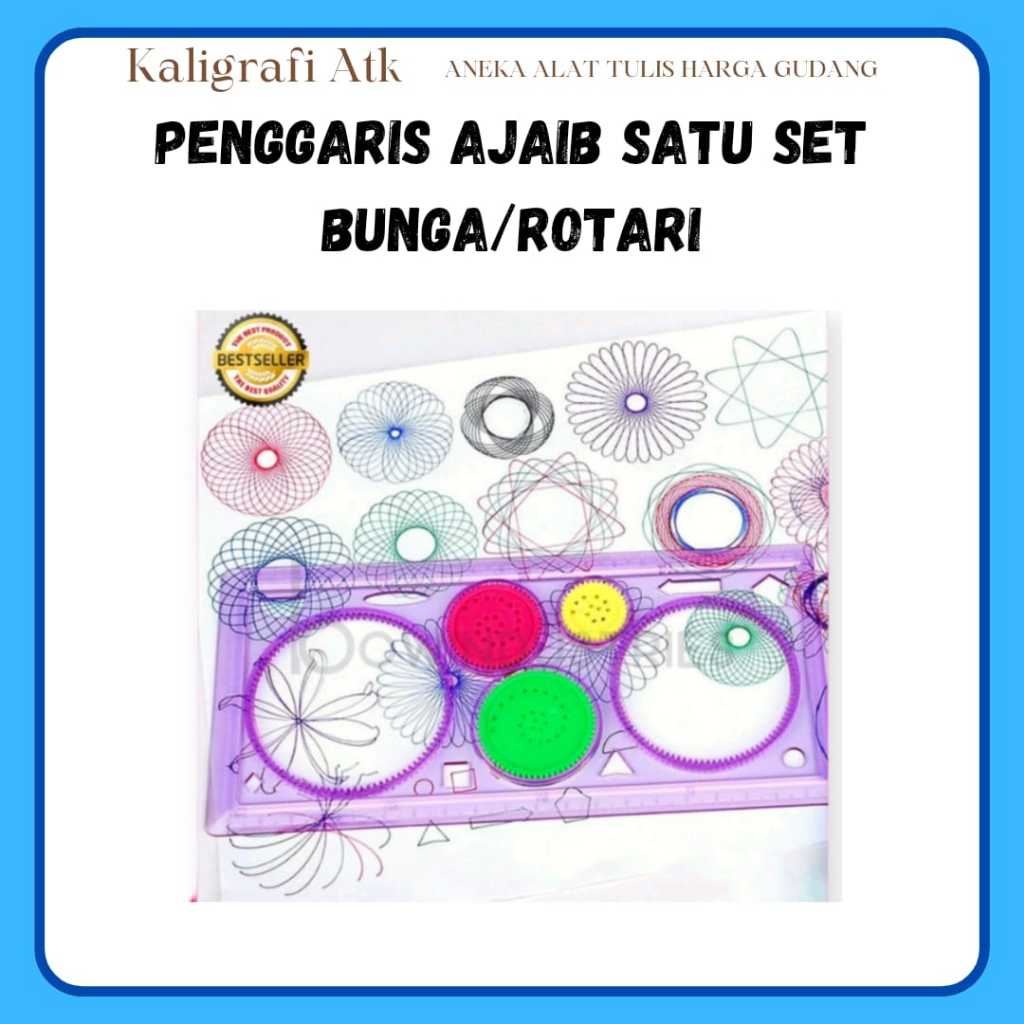

Penggaris ajaib rotari bunga set