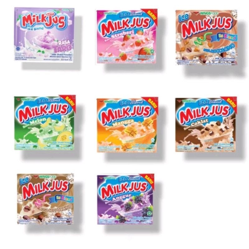 

Milk Jus Ice Bland / Milk Shake Powder Sachet 10 x 25gr
