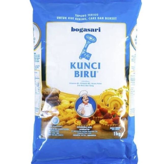 

Produk Terbatas Tepung Terigu KUNCI BIRU PREMIUM 1Kg Protein Rendah