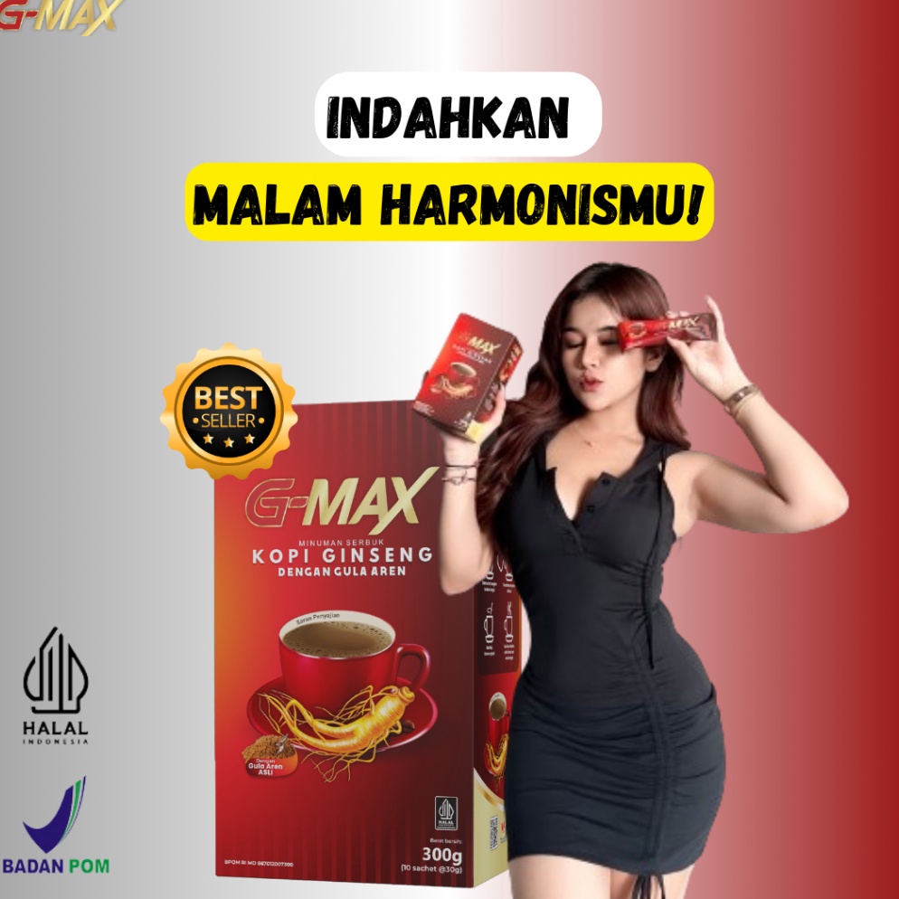 

Super deal G MAX KOPI GINSENG PENAMBAH STAMINA TERDAFTAR BPOM GMAX