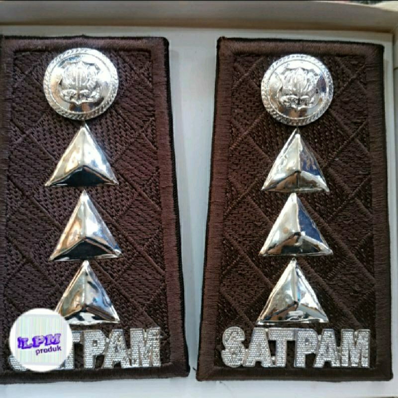 

Pangkat Satpam Terbaru Logam Bordir Silver 3