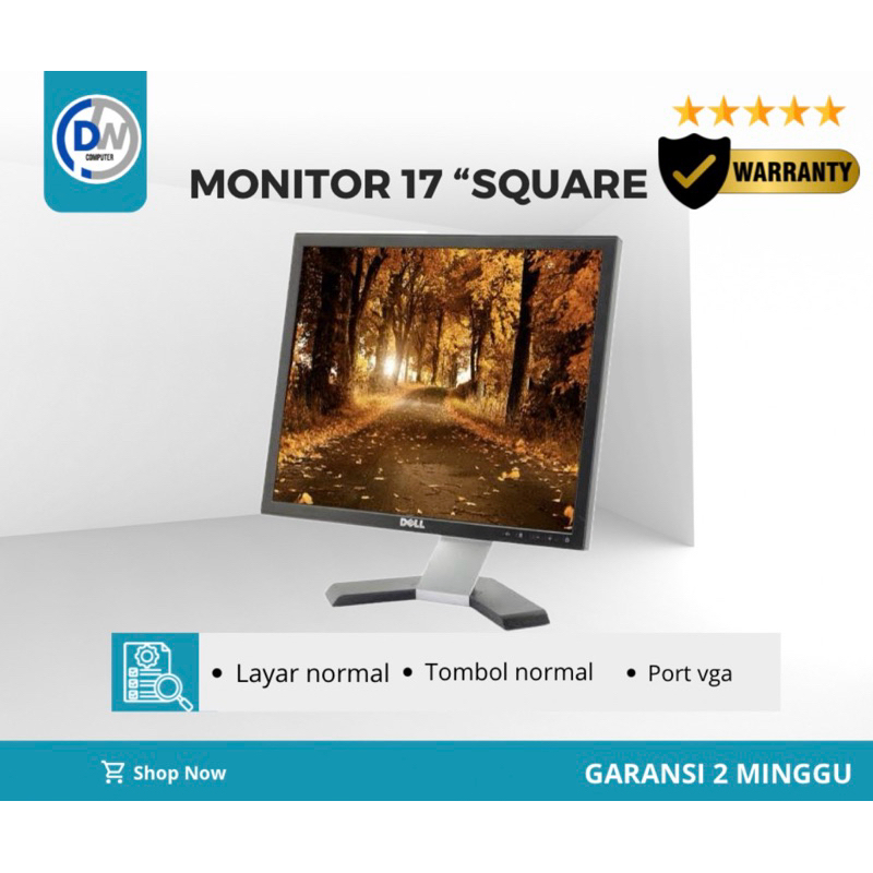 Monitor 17 Square/Kotak (Dell, hp, Lenovo, dll)