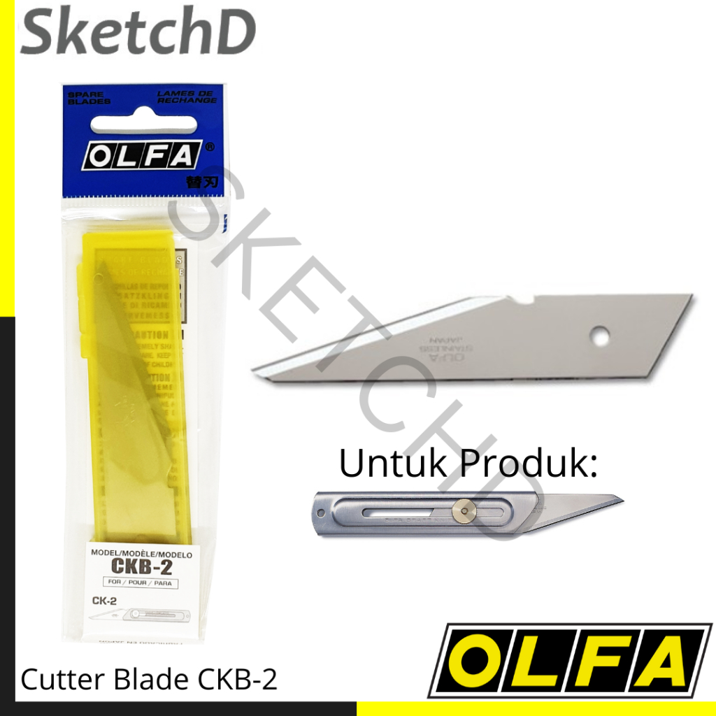 

Refil Isi Cutter Craft Knife Blade CKB-2 Olfa mata Pisau ukir Kerajinan tangan