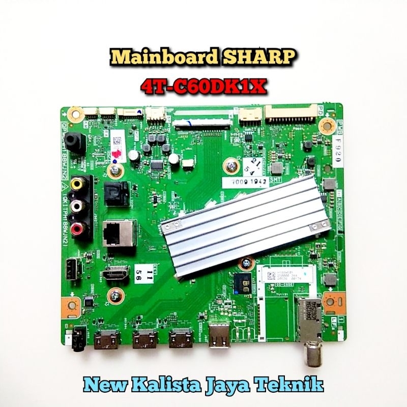 MAINBOARD TV SHARP 4T-C60DK1X 4T-C60DK1I ORIGINAL QPWBNH188WJN2 MB SHARP 60DK1X 60DK1I MOTHERBOARD T
