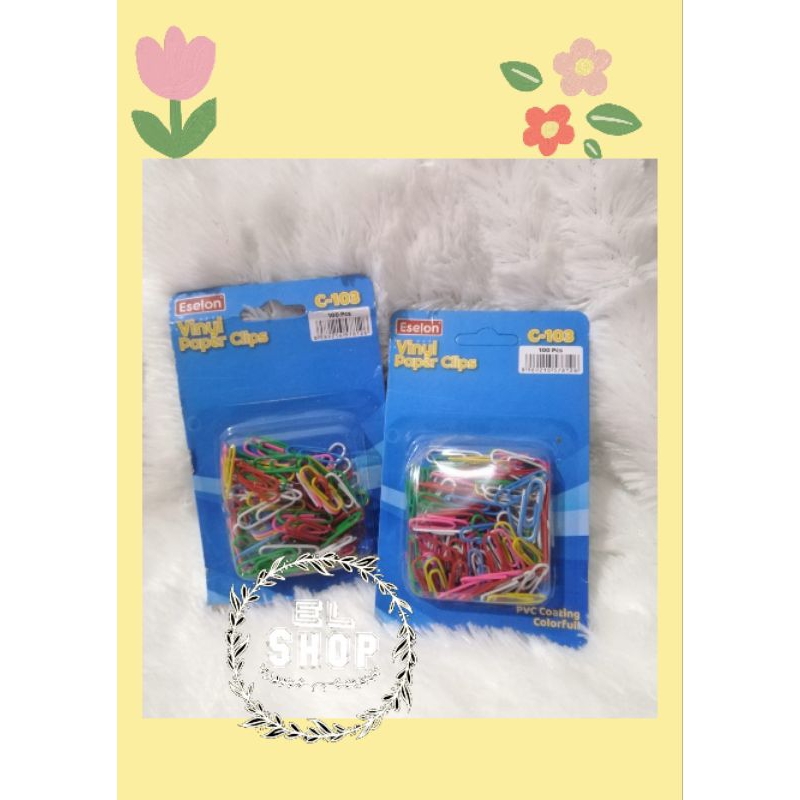 

100pcs Paper Clip Warna Warni Vinyl - Clip - Penjepit Kertas