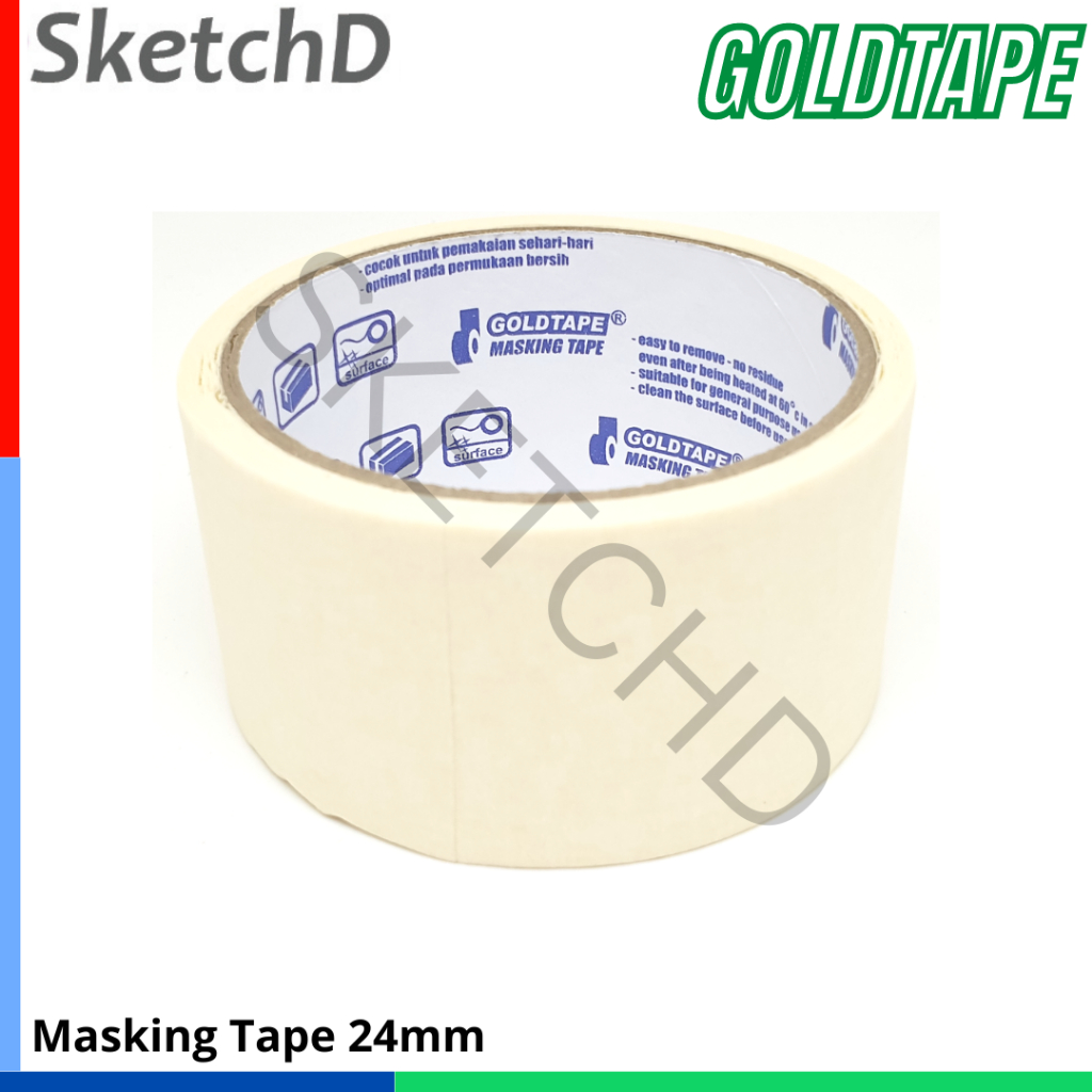 

Lakban kertas Goldtape Biru 48 mm Masking Tape