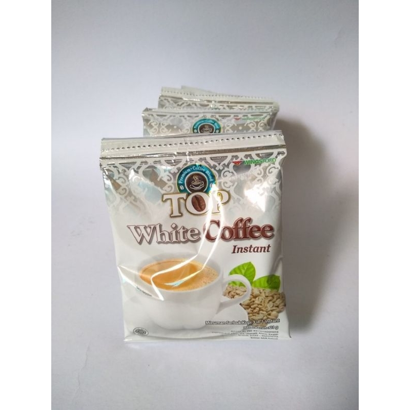 

Top White Coffee Instan Renceng isi 10 sachet @21 gr