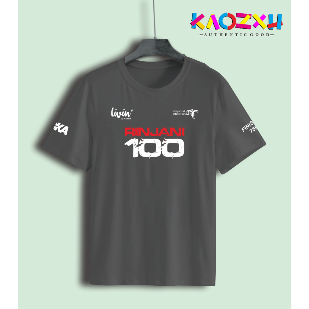 KAOZXU KAOS RINJANI 100 ULTRA KATUN ANAK DEWASA PRIA WANITA TERMURAH TERBAIK