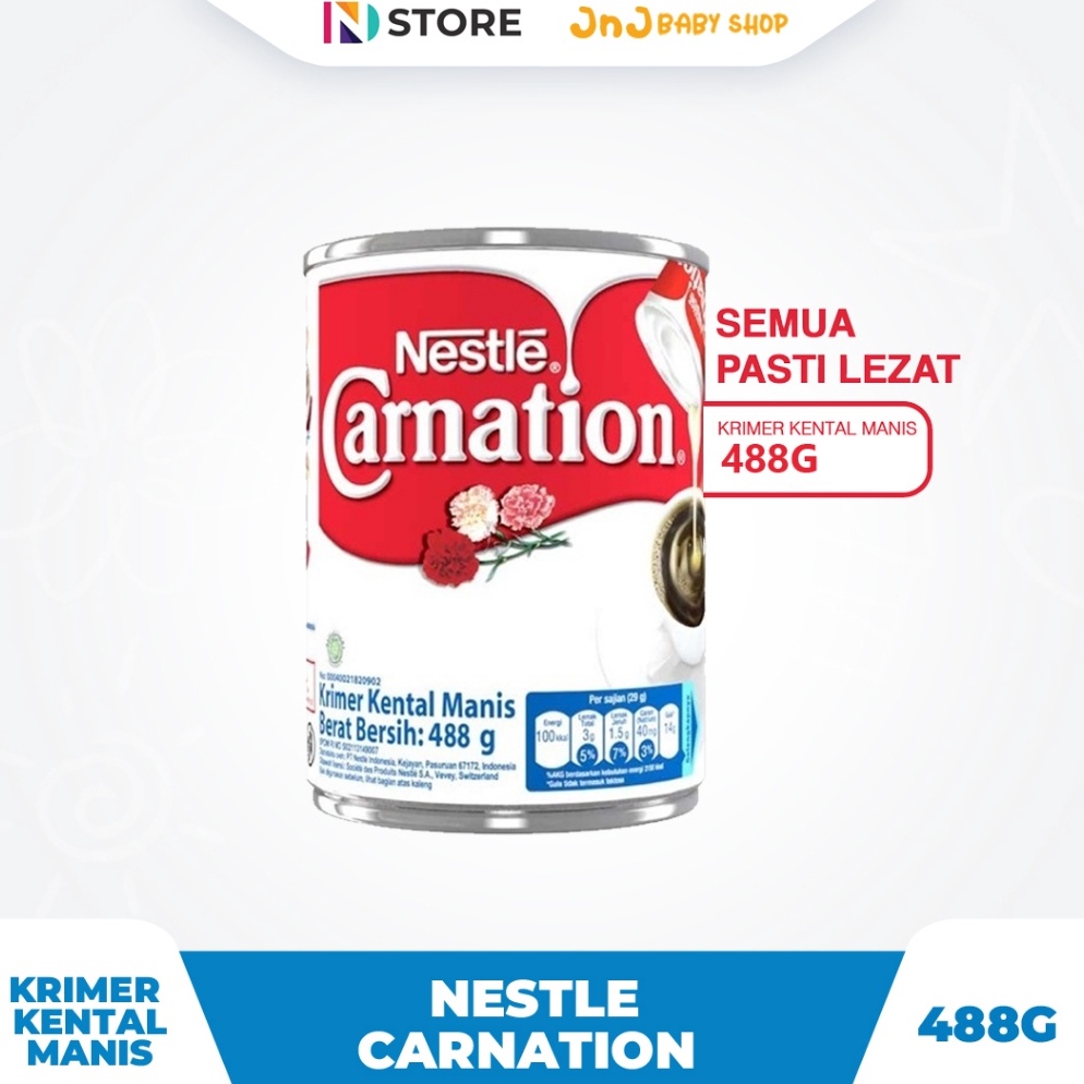 

Come CARNATION SUSU KENTAL MANIS KALENG KEMASAN 488 GRAM