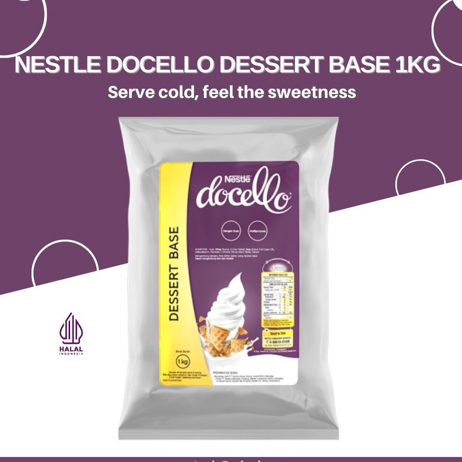 

Dijual kakak NESTLE DOCELLO DESSERT BASE 1 kgBUBUK MINUMAN MILK SHAKE HALAL