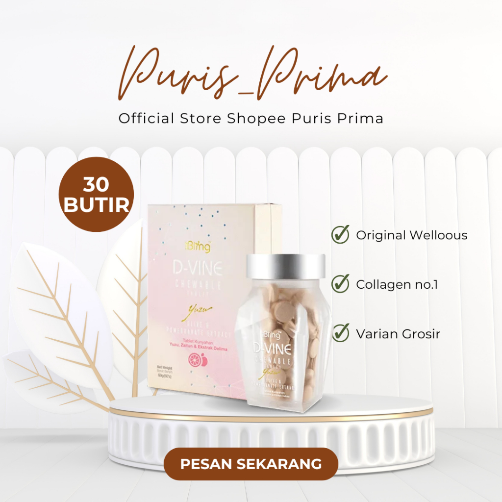 DVINE COLLAGEN 100% Ori - Dvine Collagen 30 BUTIR ECER Dvine Collagen Pemutih Wajah Pemutih Tubuh Pe