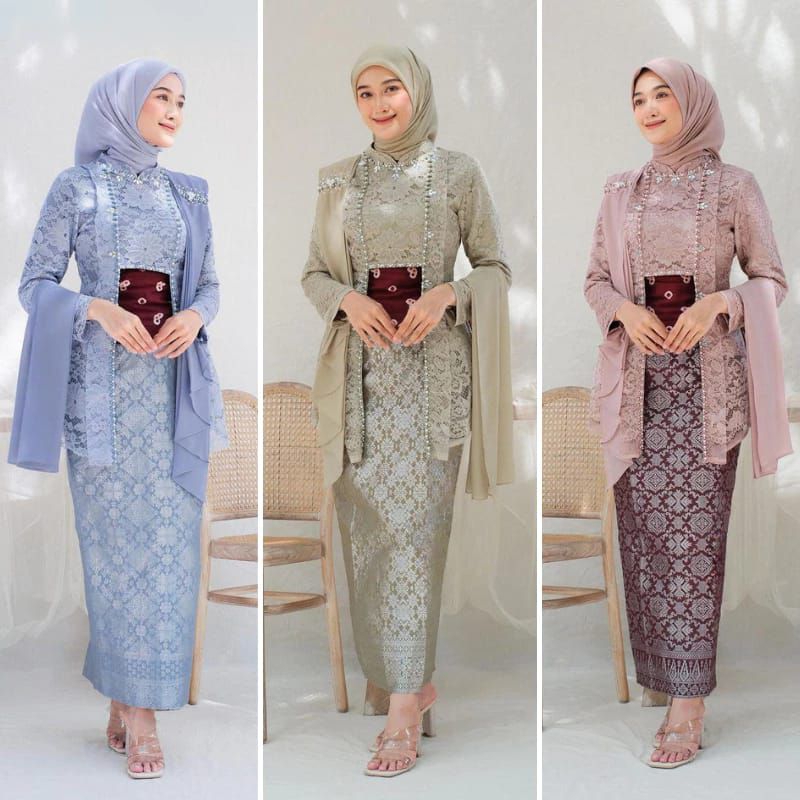 kebaya kutu baru wisuda modern set kebaya tunik lamaran tunangan batik baju couple kebaya modern