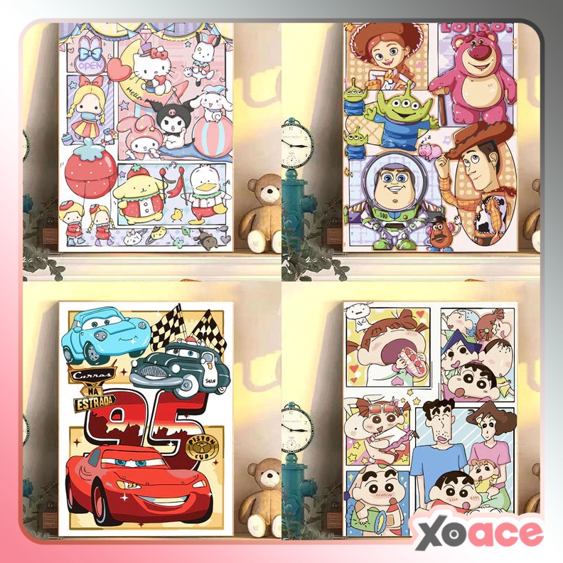 

KODE B3W3 DIY Paint By Number Painting By Numbers Kit Digital Oil Painting Canvas Lukisan 3 x 4 Karakter