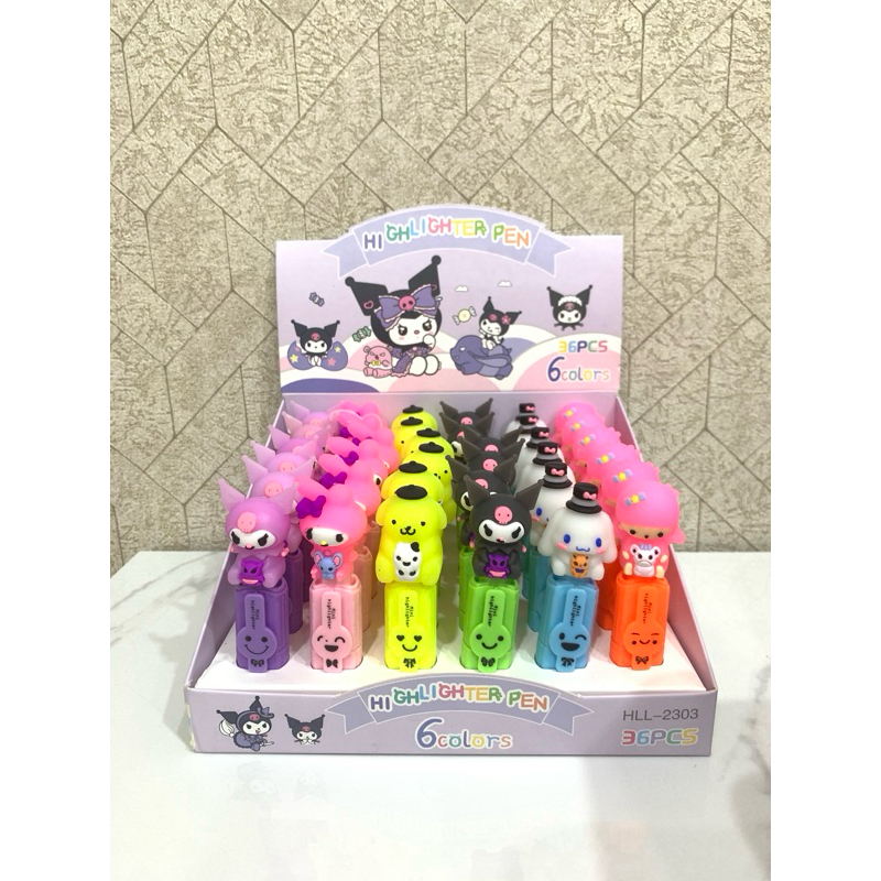 

KUMA STORE STABILO KEPALA SANRIO HIGHLIGHTER SANRIO STABILO KUROMI CINNAMOROLL MELODY STABILO LUCU