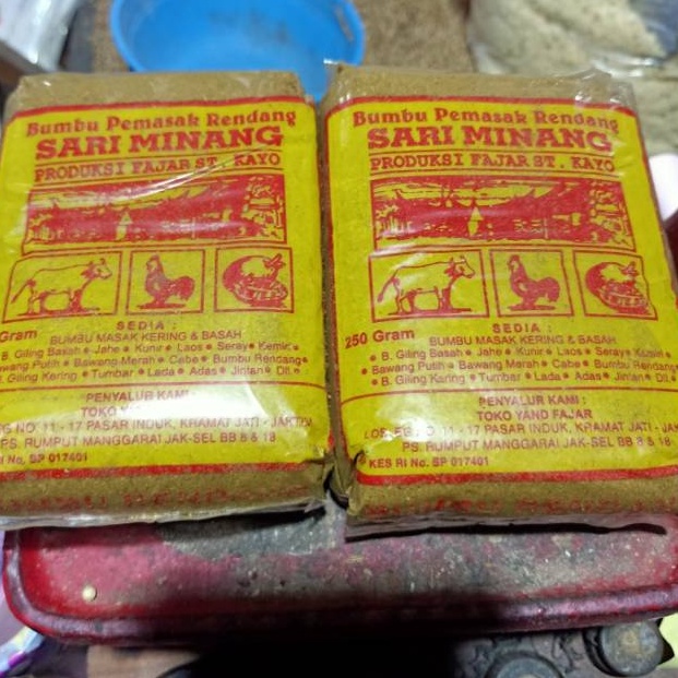 

Terbatas sari minang rendang Bumbu rendang bumbu pemasak rendang sari Minang 25 gr