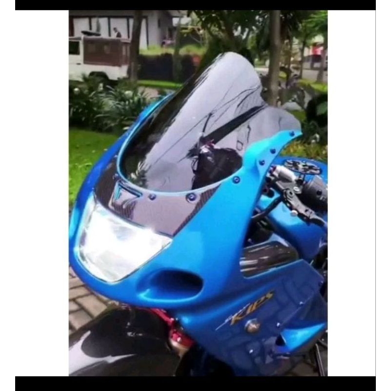 WINDSHIELD NINJA RR OLD VISOR NINJA RR OLD JENONG GARIS NGRT TEBAL 3 MILI