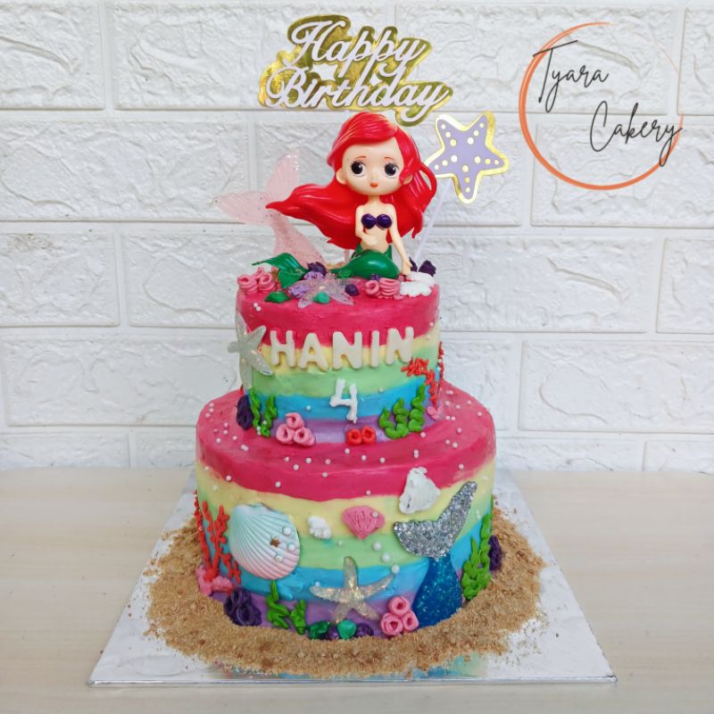 

KHUSUS OFFLINE | Cake Tema Ariel | Cake Tema Duyung | Cake Princess | Cake Tema Laut