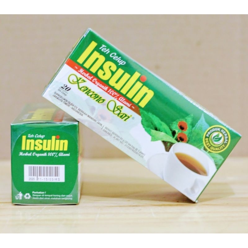

Insulin Teh Herbal Celup Kencono Sari Teh Insulin Diabetes 20 Beg