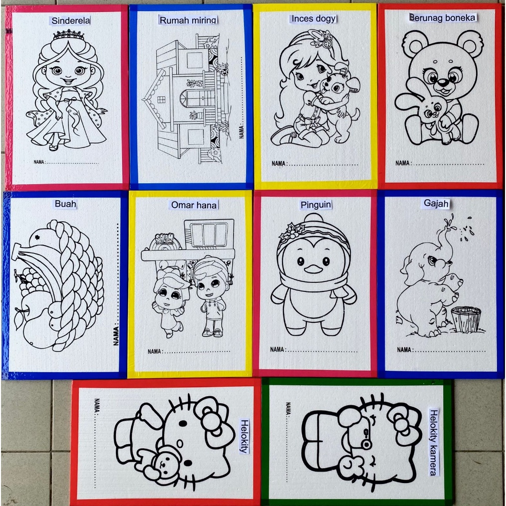 

KODE P4C5 paket 1 pcs ukuran 33x5 styrofoam lukis sterofoam mewarnai seterofoam steropom lukisan anak edukasi melukis styrofoam
