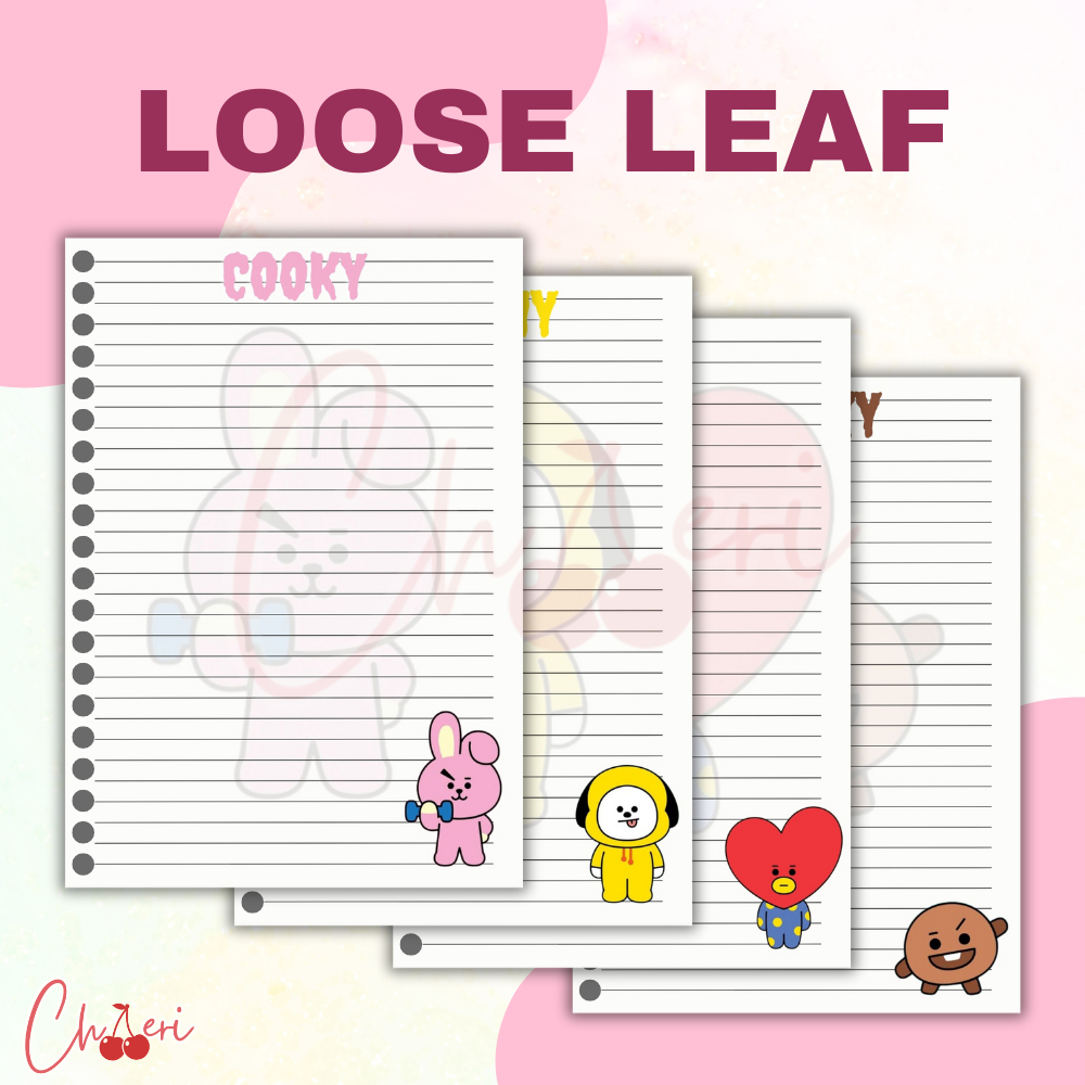 

LOOSE LEAF ISI BINDER A5 B5 BT21 EDITION