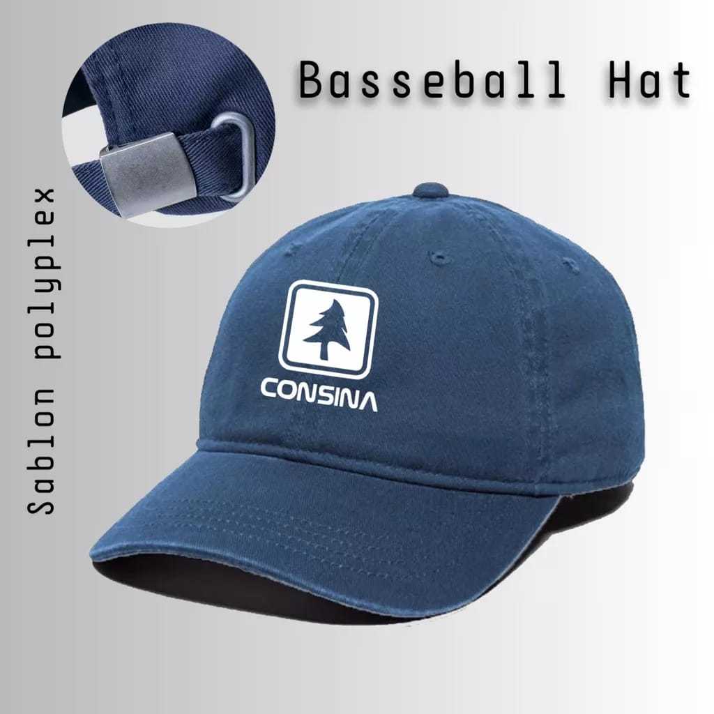 TOPI BASEBALL HAT TOPI CASUAL CAPS PREMIUM PRIA ORIGINAL LOGO CONSINA