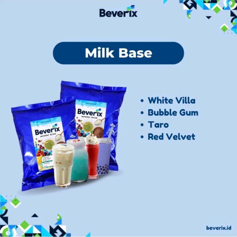 

Beverix Bubuk Milkshake Susu Premium Kemasan 1kg All Varian