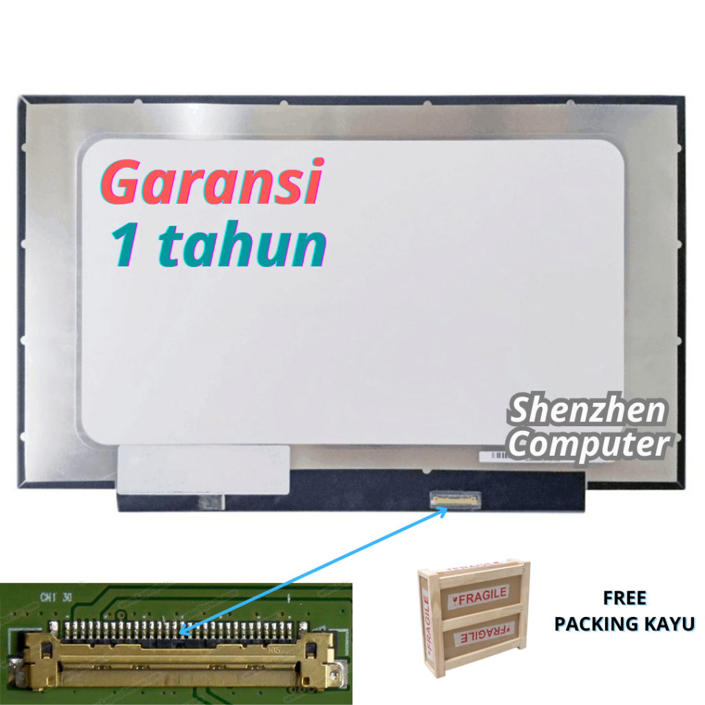 Layar LCD HP 14s-dq3109TU dq3111TU dq3110TU dq5120TU dq2052TU dq2053TU dq4016TU monitor panel screen