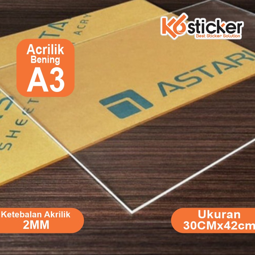 

KODE C6H5 AKRILIK lembaran 2mm A3 Akrilik bening Astari Acrylic
