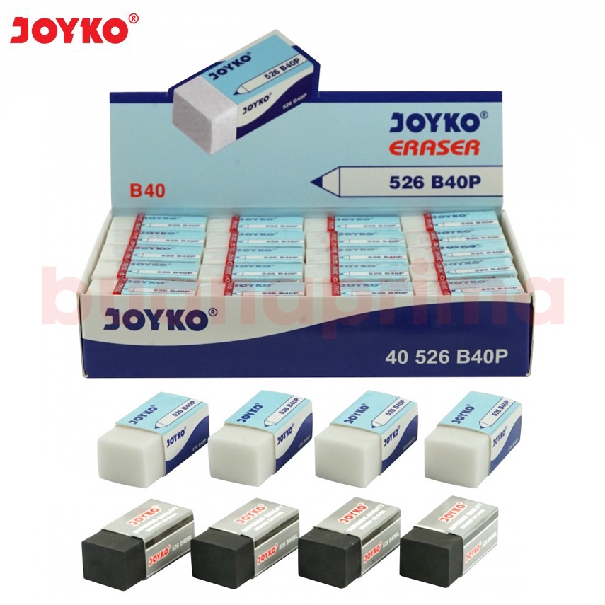 

KODE Q5D7 Penghapus Pensil Joyko B4 per box isi 4 pcs Stip Eraser Pencil Putih Hitam