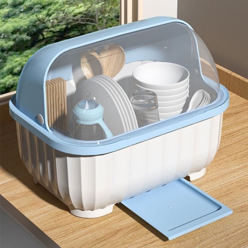 Tirisan piring / rak piring bonbox / rak pengering piring tutup