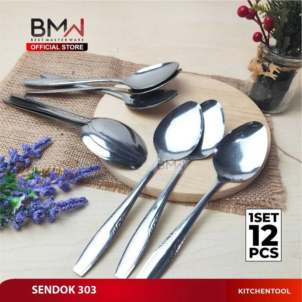 SENDOK MAKAN ISI 12 PCS/SENDOK MAKAN STAINLESS/SENDOK MAKAN POLOS/SENDOK MAKAN 1 LUSIN