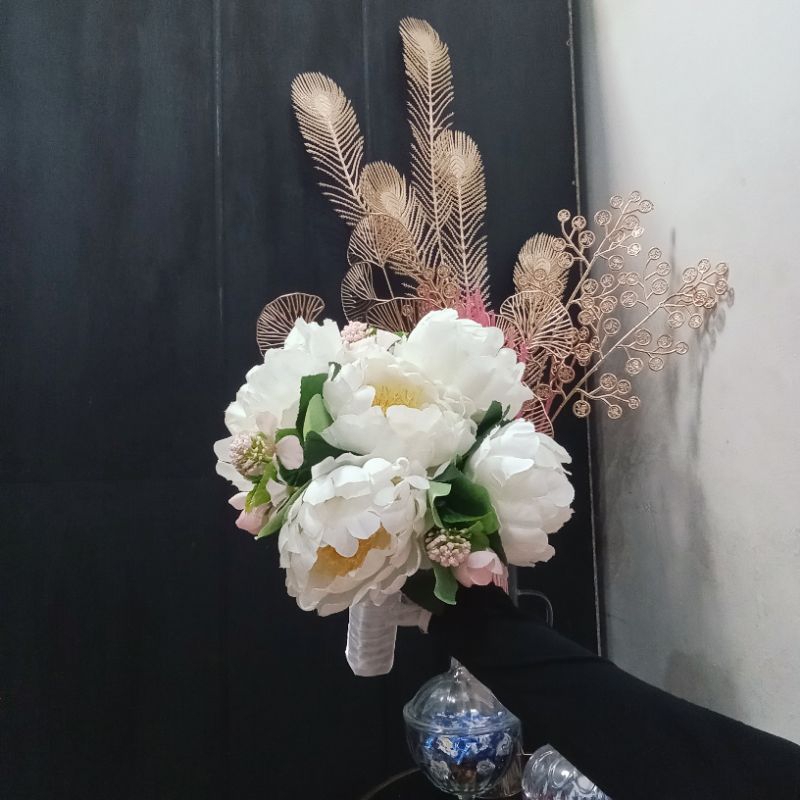 hand bouquet bunga buket pengantin