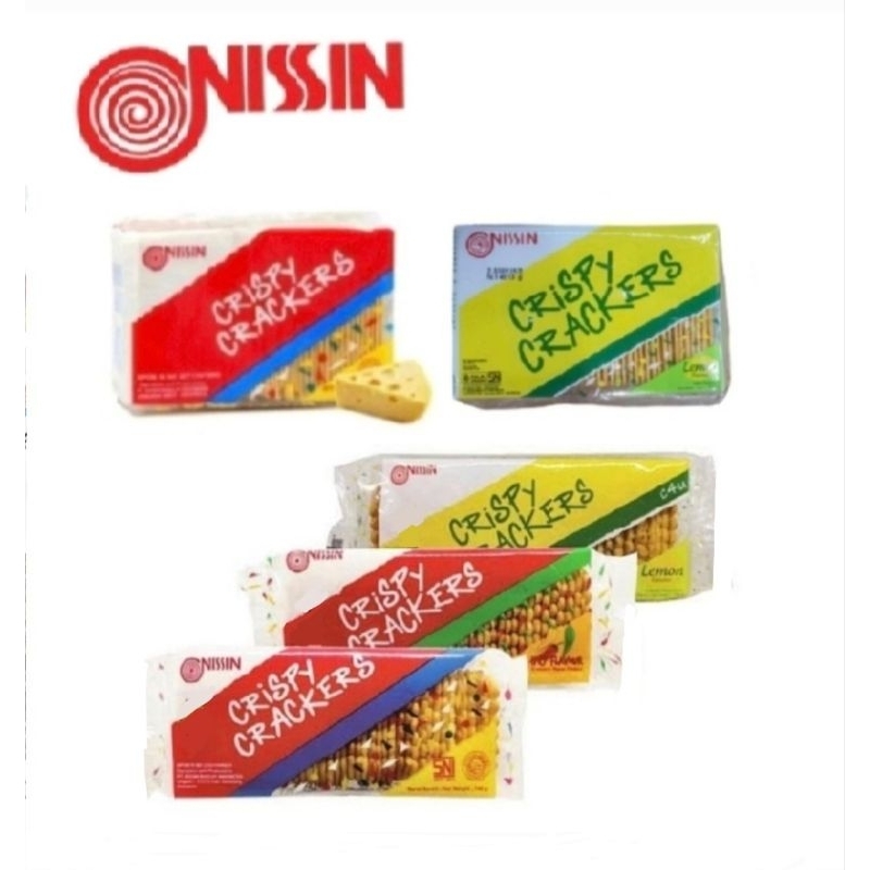 

Nissin Crispy Crackers (Pcs) / Biskuit Crispy Asin Gurih / Crispy Cracker 225g Ori Lemon / Mini 140g Ori Spicy Lemon