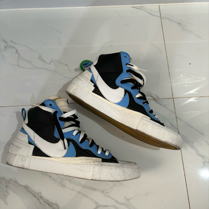 Sepatu Sacai x Nike Blazer Mid Blue (preloved) us 11,5