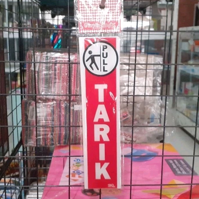 

Acrylic Sign TARIK DORONG 5cm x 20cm. tanda akrilik