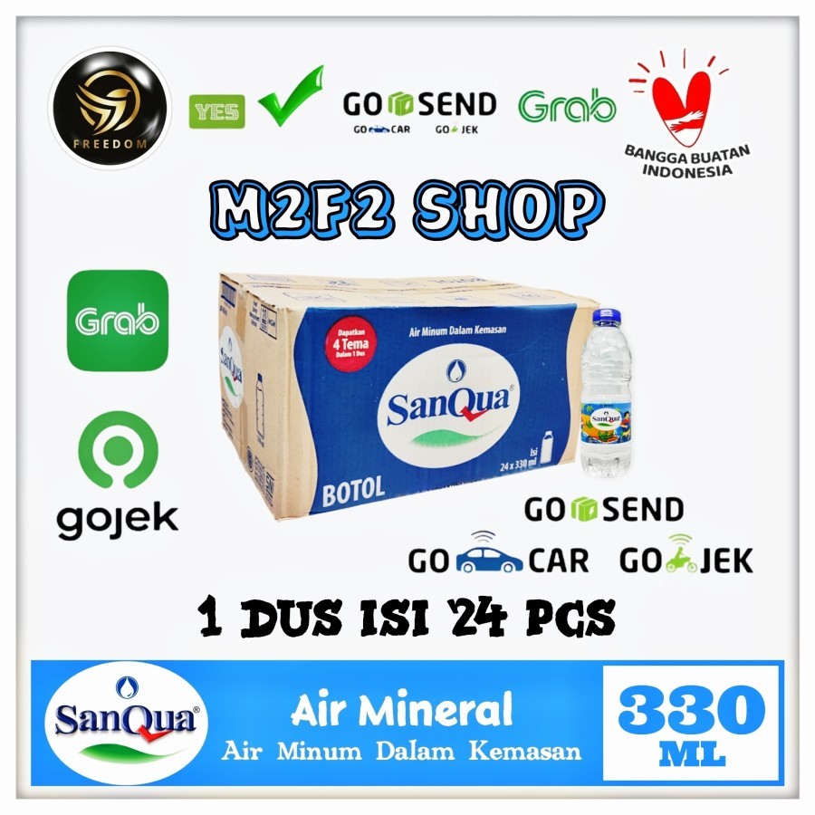 

Air Mineral Sanqua Mini Botol Pet - 330 ml Kemasan Karton (Khusus Bluebird/Gosend/Grab)