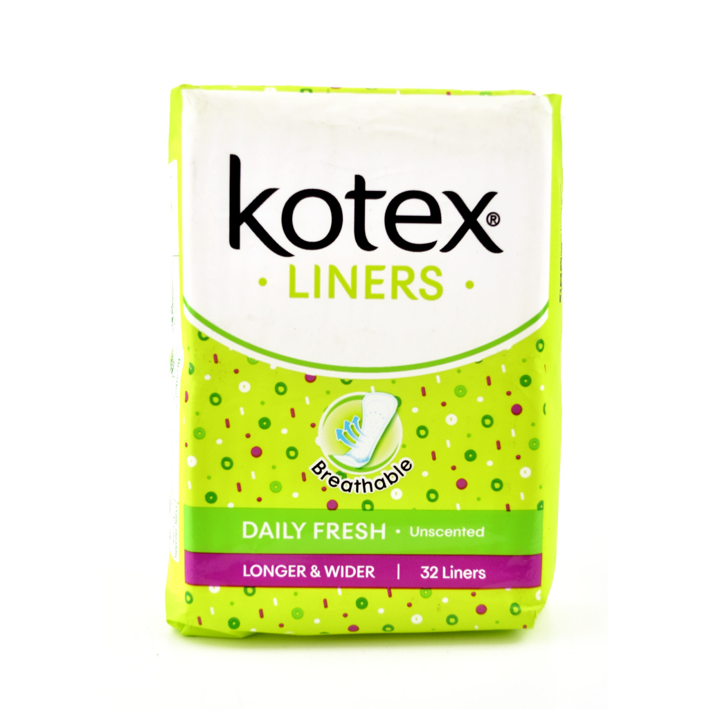 Pembalut Panty Liner KOTEX Daily Fresh LONG WIDE UNSCENTED isi 32 Non Parfum