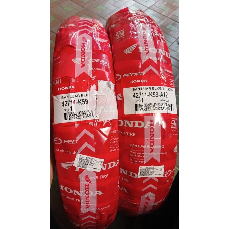 Ban luar AHM Federal 90/90-14 Tubetype ban belakang motor mio, beat, vario