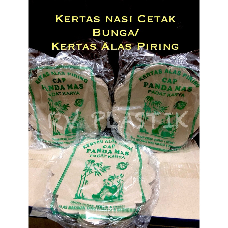 Kertas Nasi Bunga / Kertas Bunga / Kertas nasi Berbentuk bunga CAP PANDA MAS