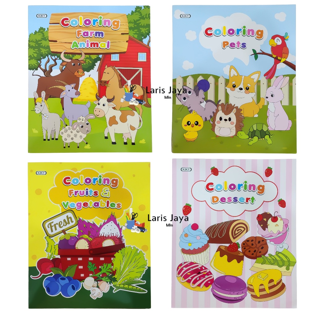 

Buku Mewarnai Kiky Coloring Book ukuran Tanggung