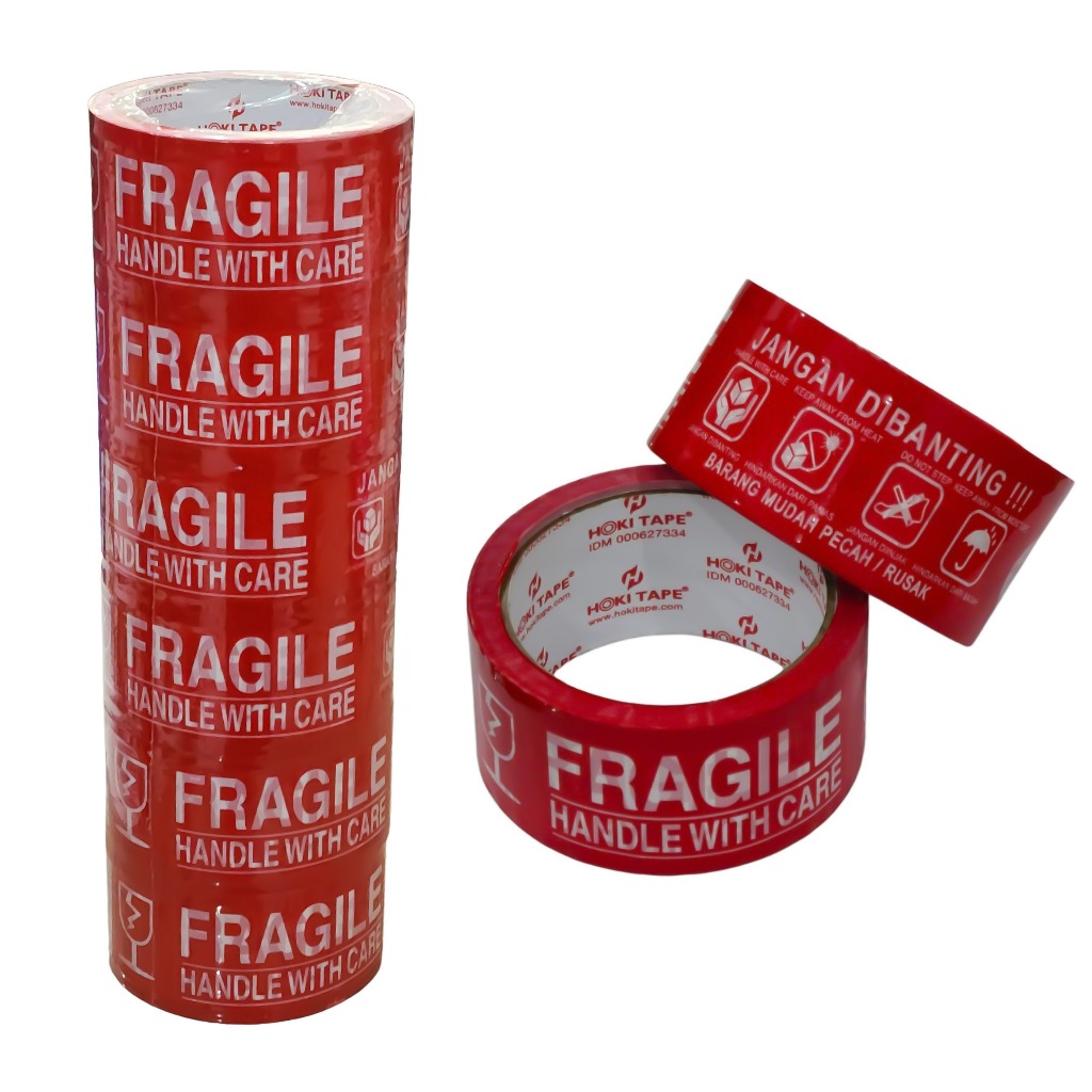 

1 SLOP / 6 Pcs OPP Fragile / Jangan Dibanting 48mm x ±50M
