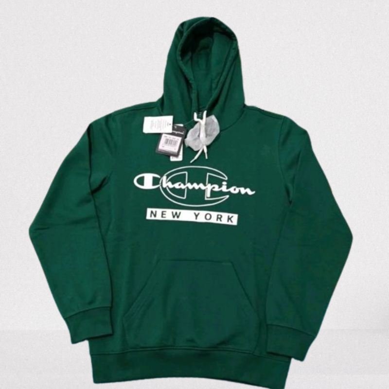 (Made in Bangladesh) Champion NY Men's Hoodie Rain Forest GREEN (Size S ONLY) ORIGINAL STORE 100%