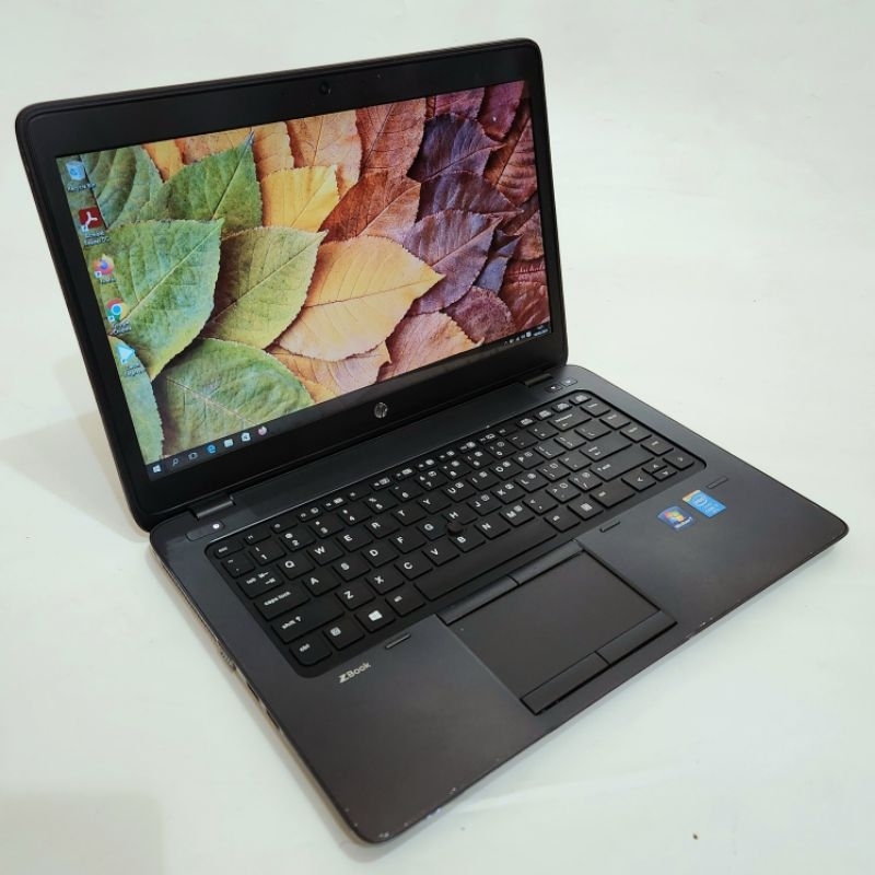 laptop gaming dan desain Workstation Hp zbook 14  - core i7 - ssd 256gb - dual vga amd firepro